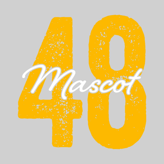 Spirit Wear - Oversized Number with Mascot and Optional Name