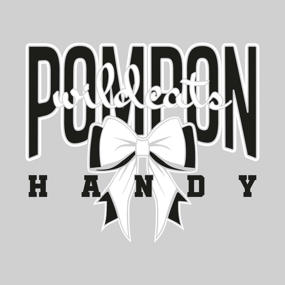 Handy Wildcats - Pompon - Wildcats Script with Bow