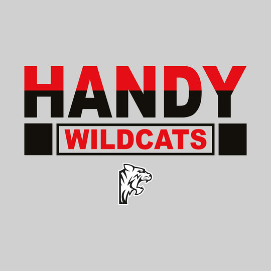 Handy Wildcats - Spirit Wear - Boxed Mascot Name - Split-Color