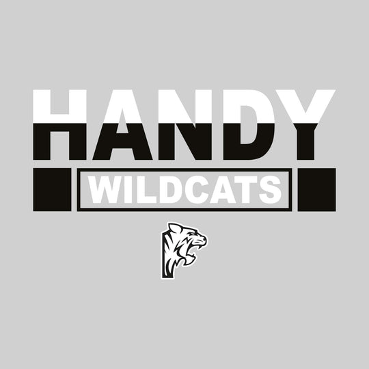 Handy Wildcats - Spirit Wear - Boxed Mascot Name - Split-Color