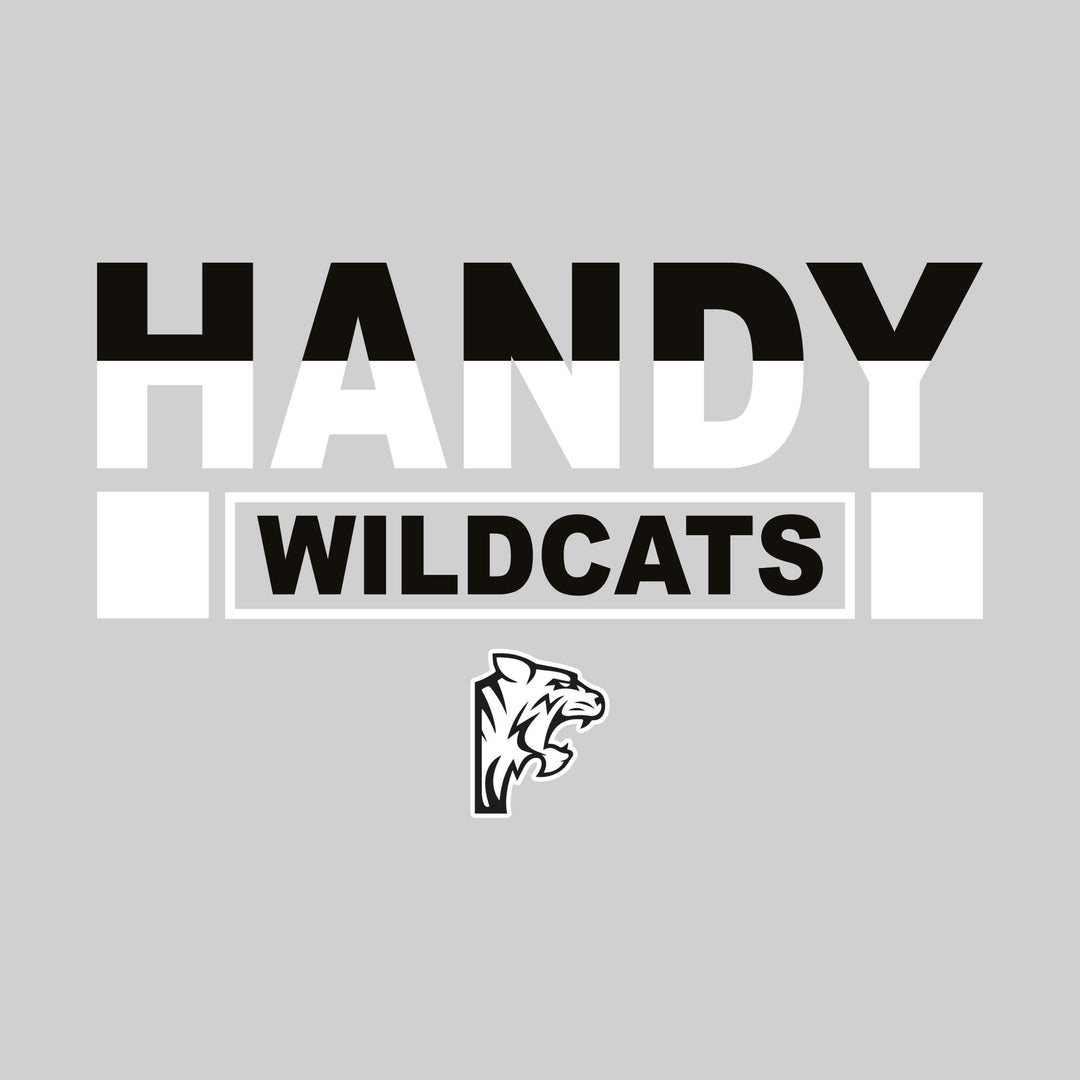 Handy Wildcats - Spirit Wear - Boxed Mascot Name - Split-Color