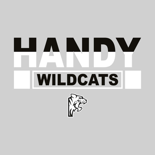 Handy Wildcats - Spirit Wear - Boxed Mascot Name - Split-Color