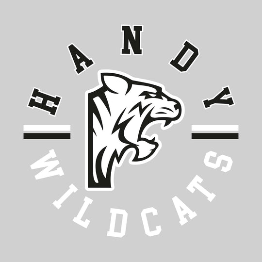 Handy Wildcats - Spirit Wear - Circular Text with Mascot