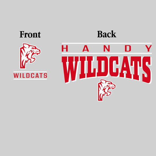 Handy Wildcats - Spirit Wear - Mascot Over Bracketed Name