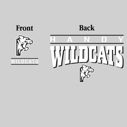Handy Wildcats - Spirit Wear - Mascot Over Bracketed Name