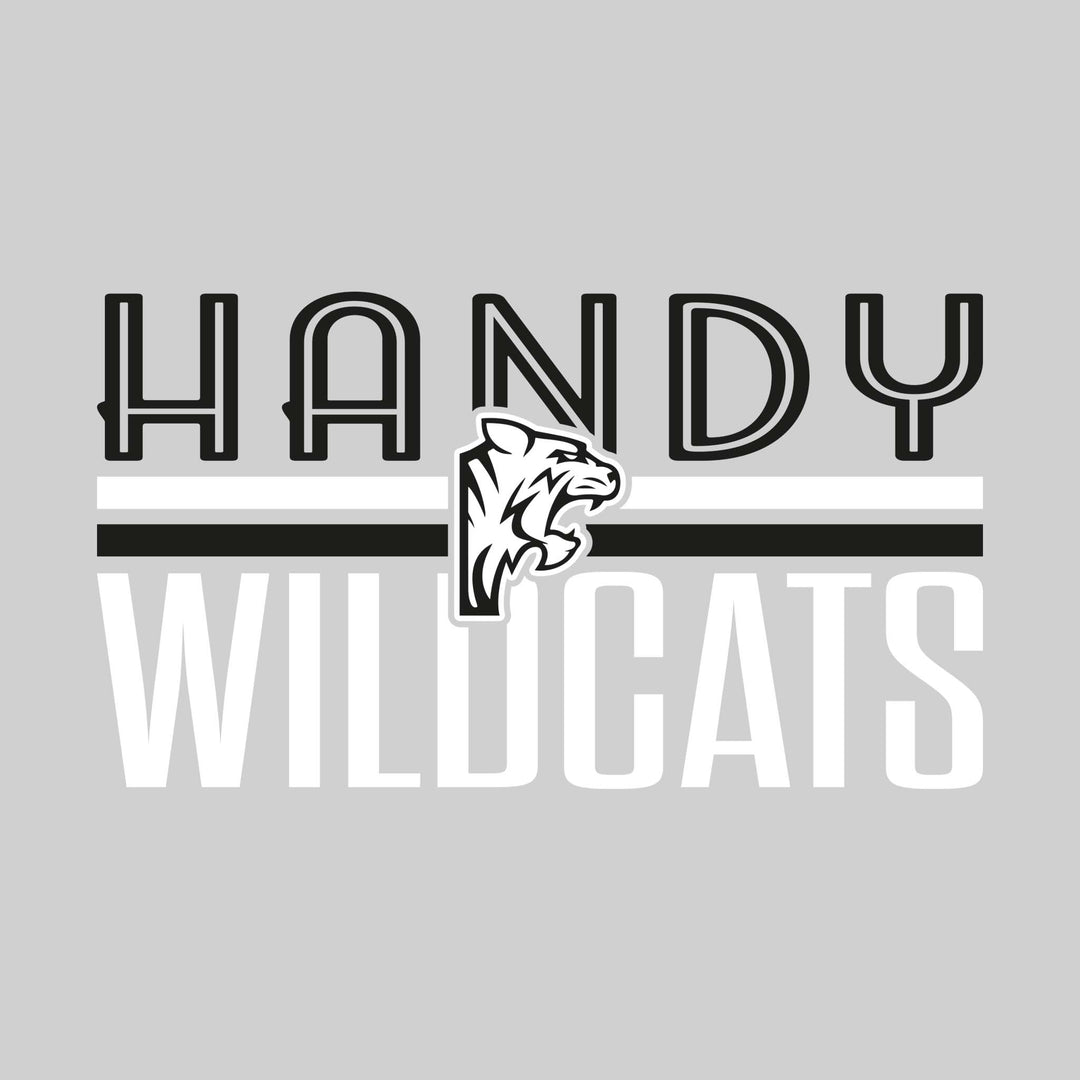 Handy Wildcats - Spirit Wear - Stripes and Centered Logo