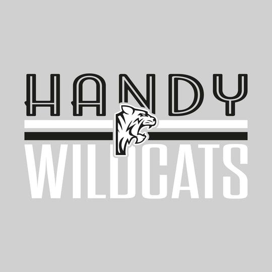 Handy Wildcats - Spirit Wear - Stripes and Centered Logo