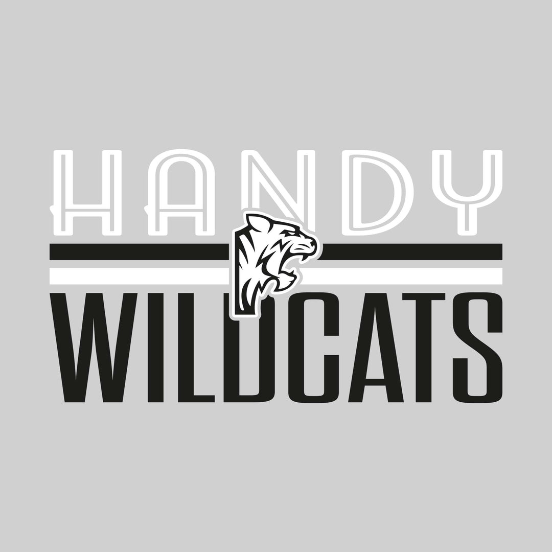 Handy Wildcats - Spirit Wear - Stripes and Centered Logo