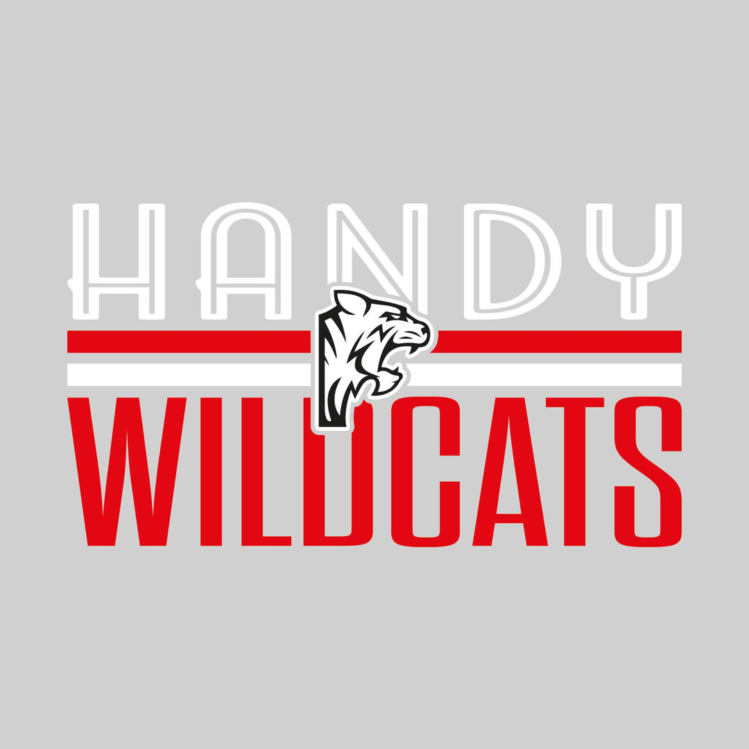 Handy Wildcats - Spirit Wear - Stripes and Centered Logo