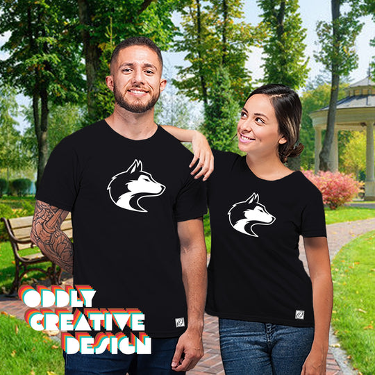 Hemlock Huskies - Spirit Wear - Black & White - Husky Head