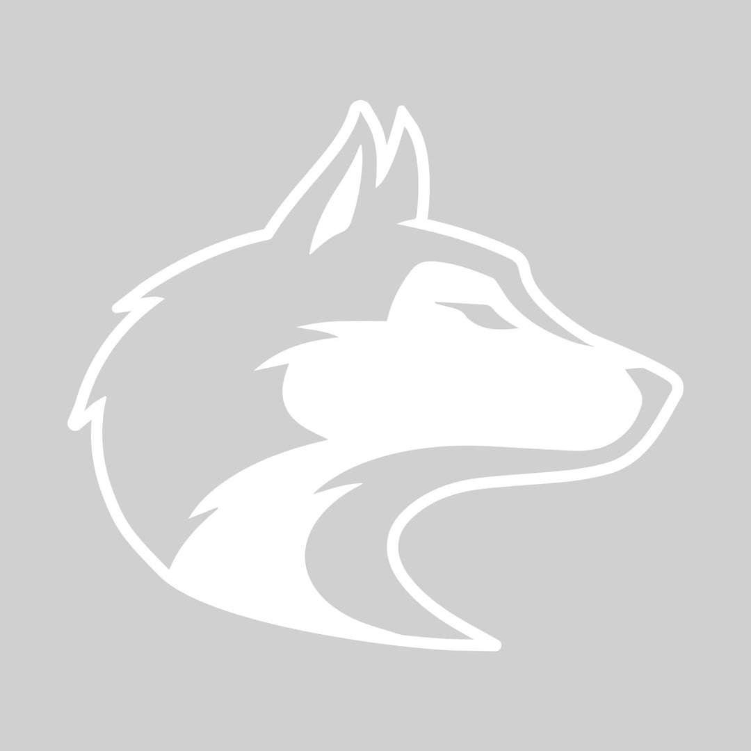 Hemlock Huskies - Spirit Wear - Black & White - Husky Head