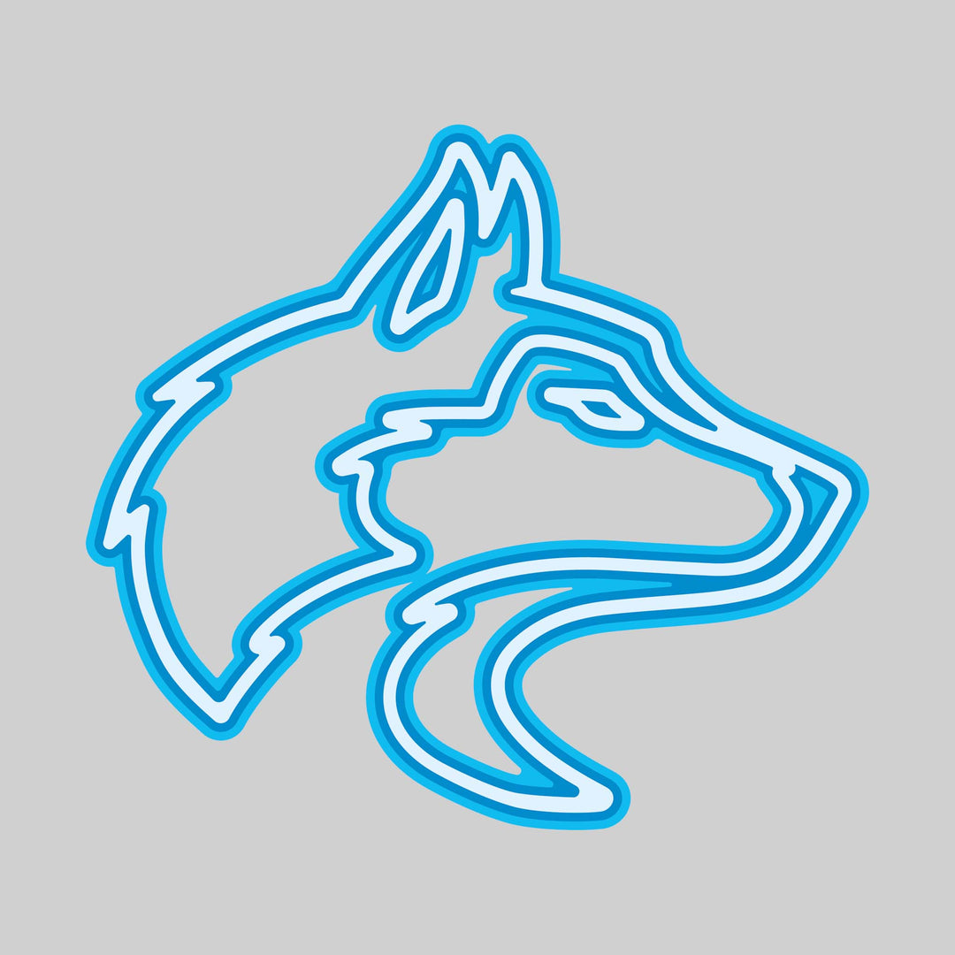 Hemlock Huskies - Spirit Wear - Neon Mascot