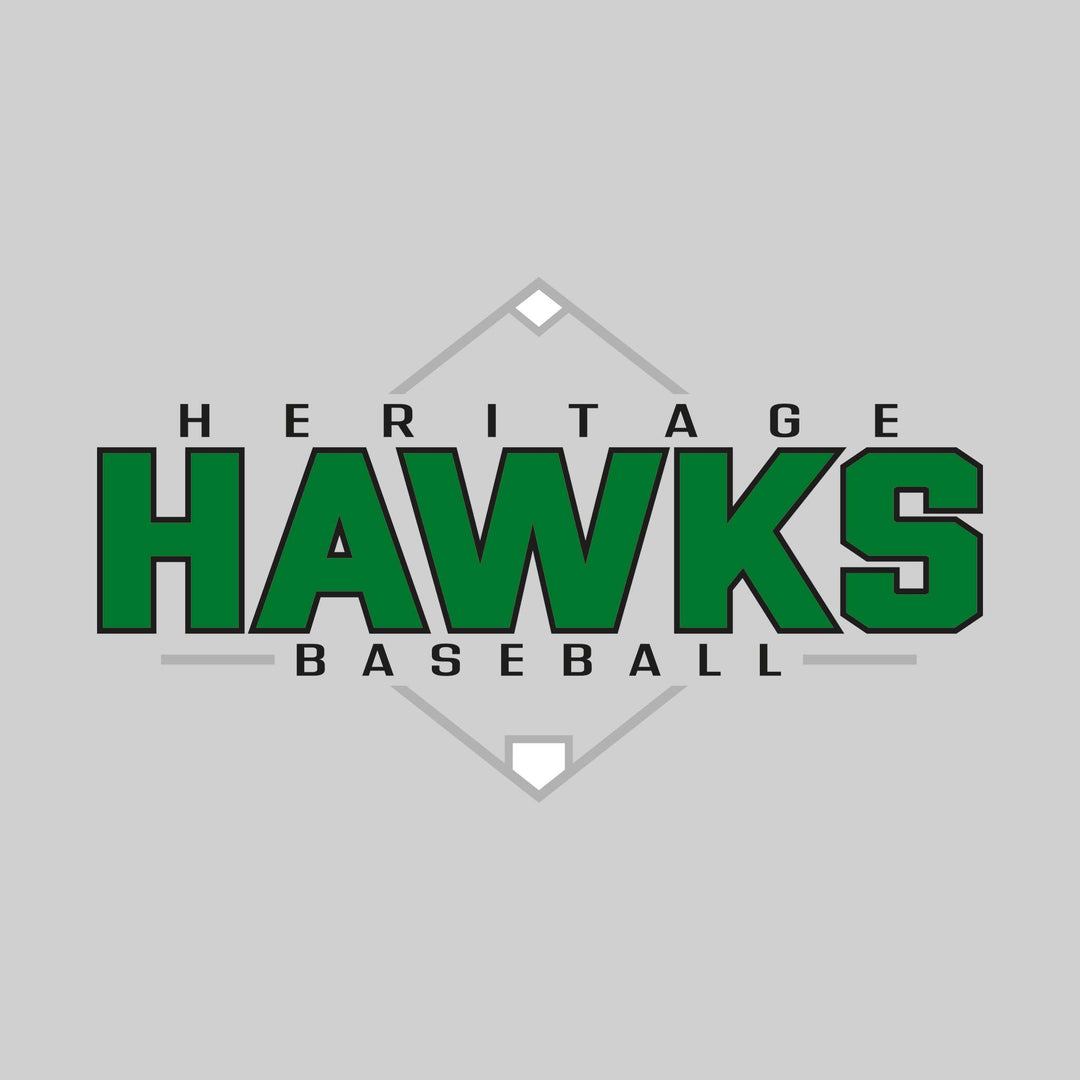 Heritage Hawks - Baseball - Baseball Diamond with School Name