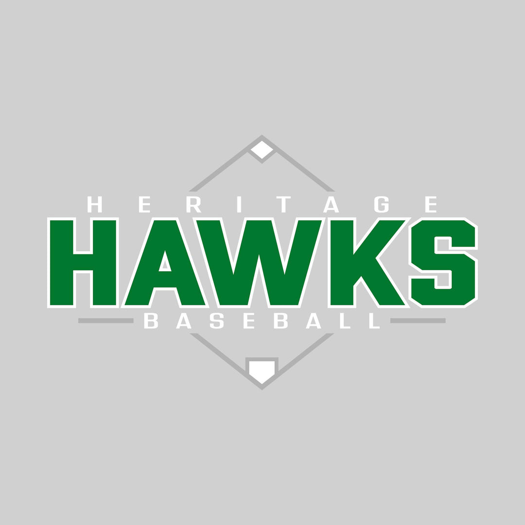 Heritage Hawks - Baseball - Baseball Diamond with School Name