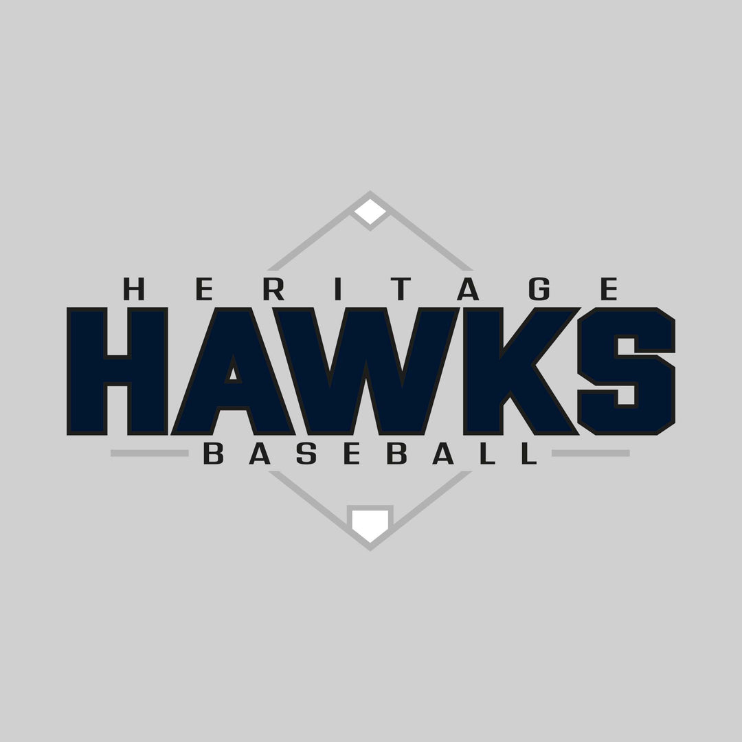 Heritage Hawks - Baseball - Baseball Diamond with School Name