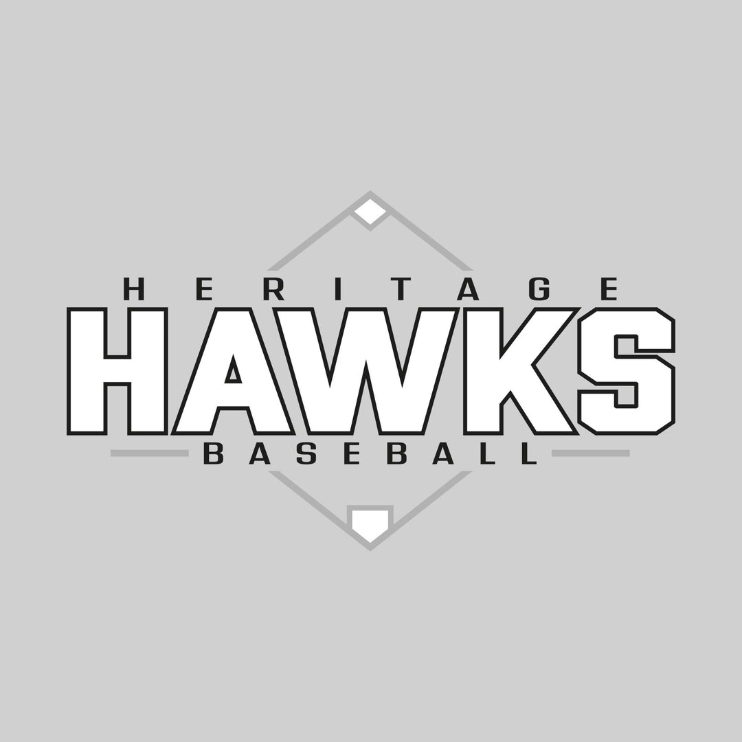 Heritage Hawks - Baseball - Baseball Diamond with School Name