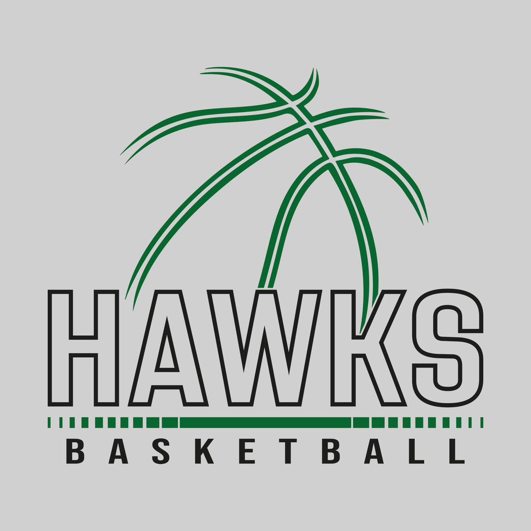 Heritage Hawks - Basketball - Basketball Grooves with Team Name