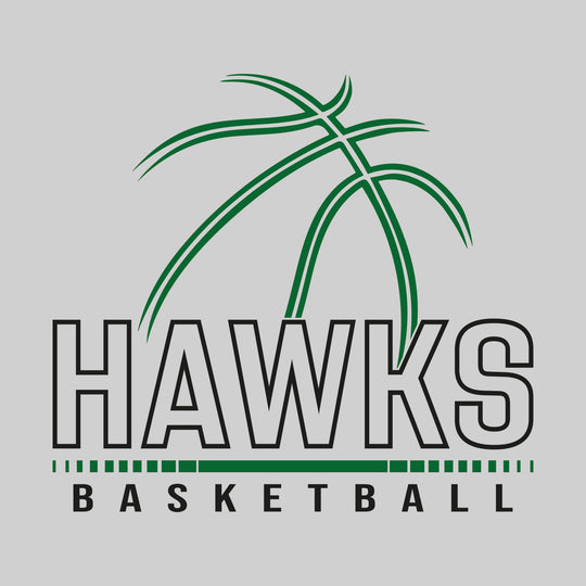 Heritage Hawks - Basketball - Basketball Grooves with Team Name