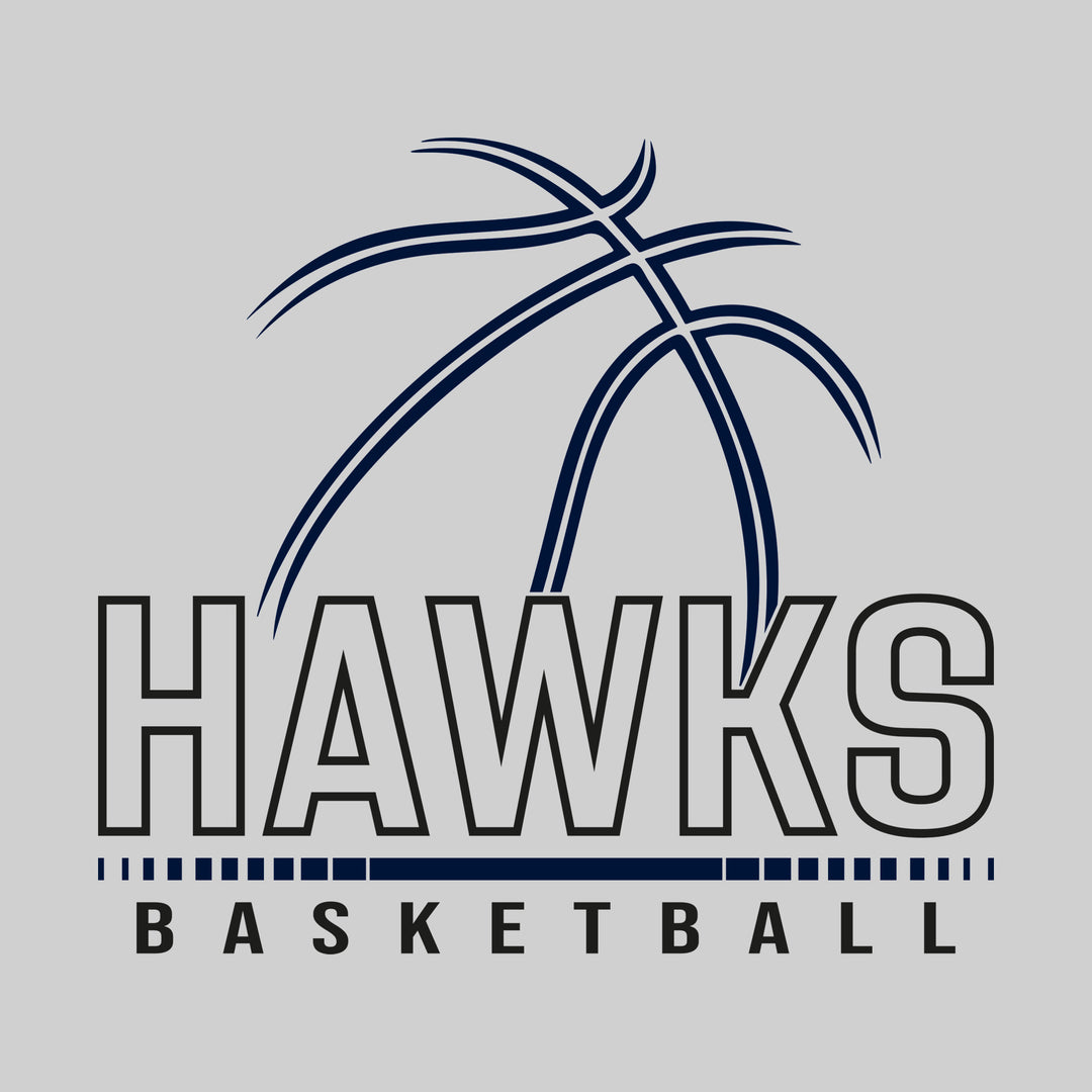 Heritage Hawks - Basketball - Basketball Grooves with Team Name