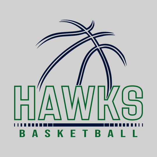 Heritage Hawks - Basketball - Basketball Grooves with Team Name