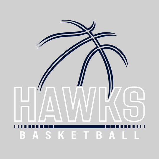 Heritage Hawks - Basketball - Basketball Grooves with Team Name