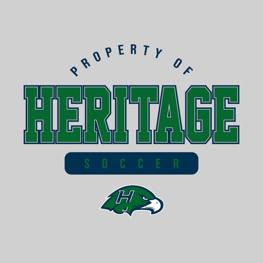 Heritage Hawks - Soccer - Property of Heritage Soccer - White &amp; Navy