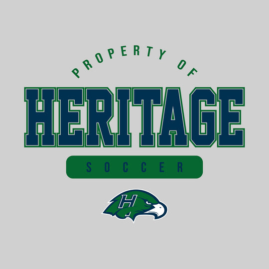 Heritage Hawks - Soccer - Property of Heritage Soccer - White &amp; Navy