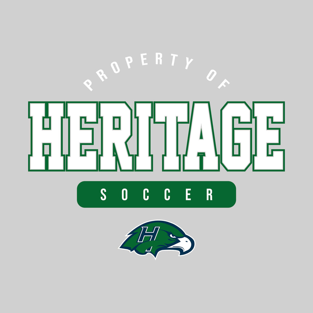 Heritage Hawks - Soccer - Property of Heritage Soccer - White &amp; Navy