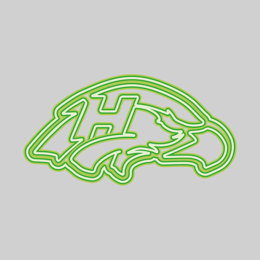 Heritage Hawks - Spirit Wear - Neon Mascot