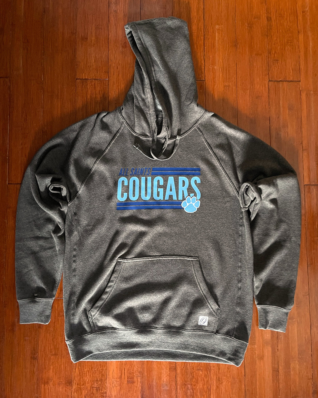 Adult L Independent Trading Company Special Blend Raglan Hoodie - All Saints Cougars - Spirit Wear