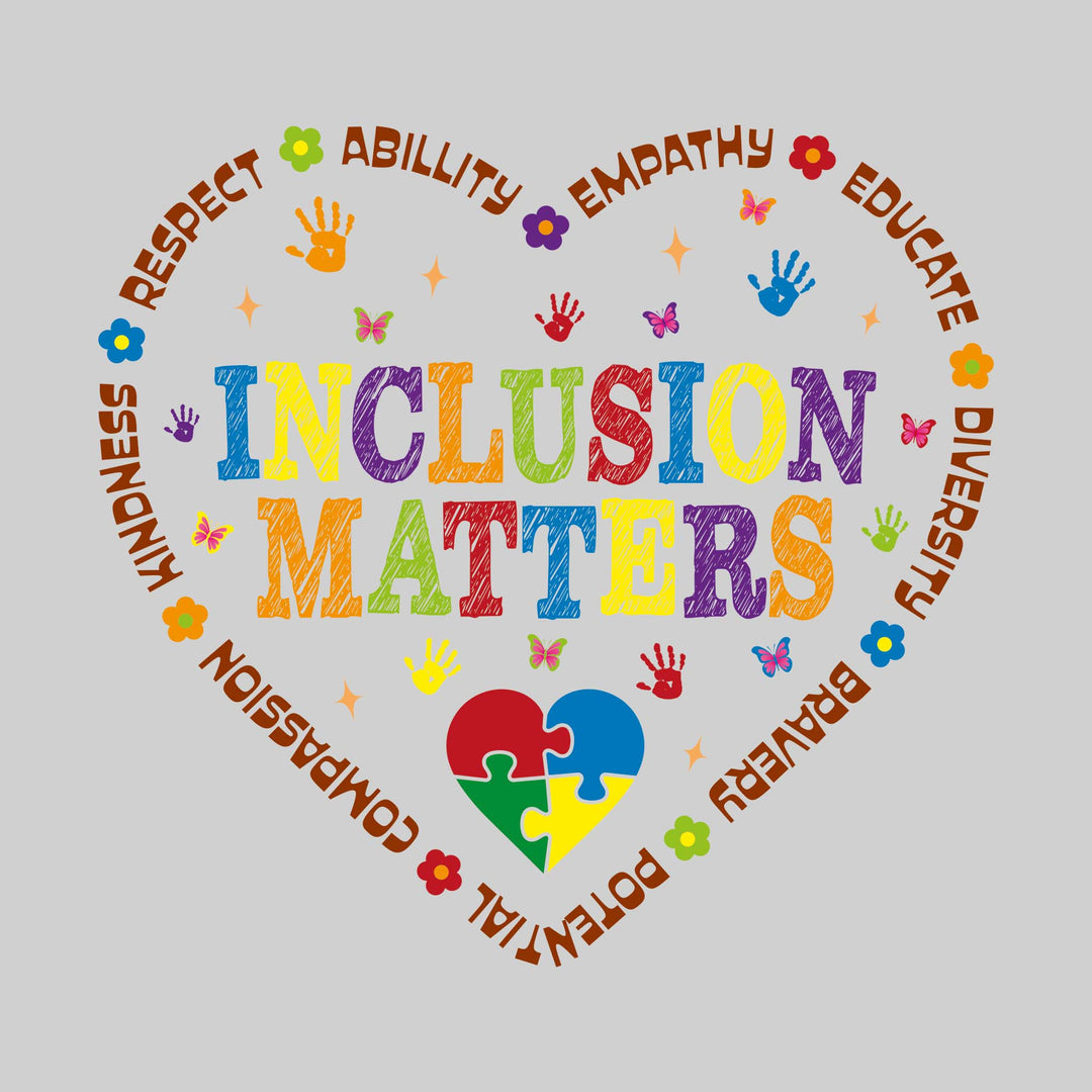 Inclusion Matters - Heart-Shaped Text