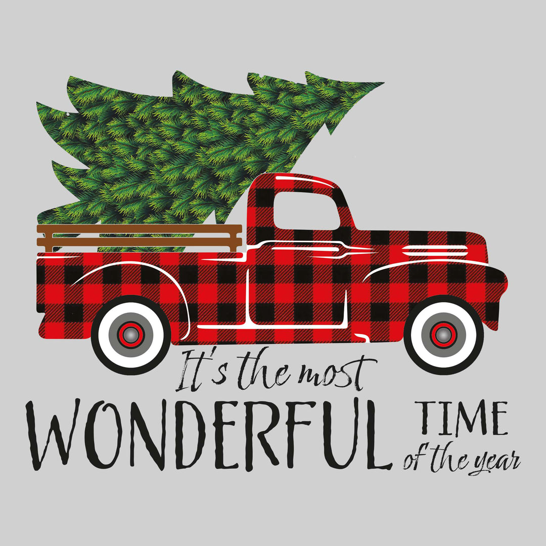 It's the Most Wonderful Time of the Year - Plaid Vintage Truck