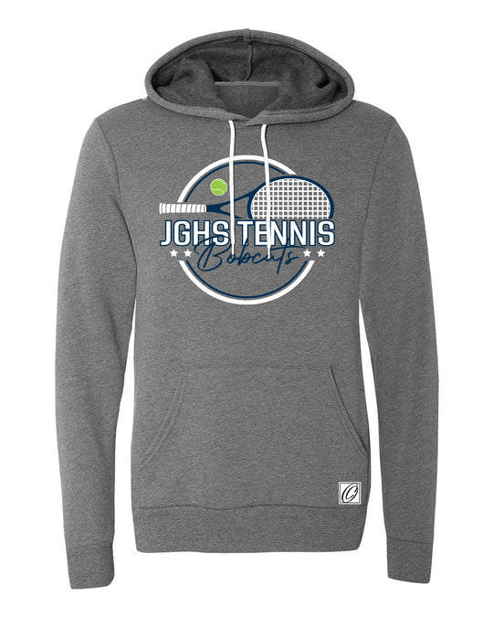 Adult - John Glenn Bobcats Varity Boys Tennis - 2026 - Bella Canvas Sponge Fleece Pullover Hoodie