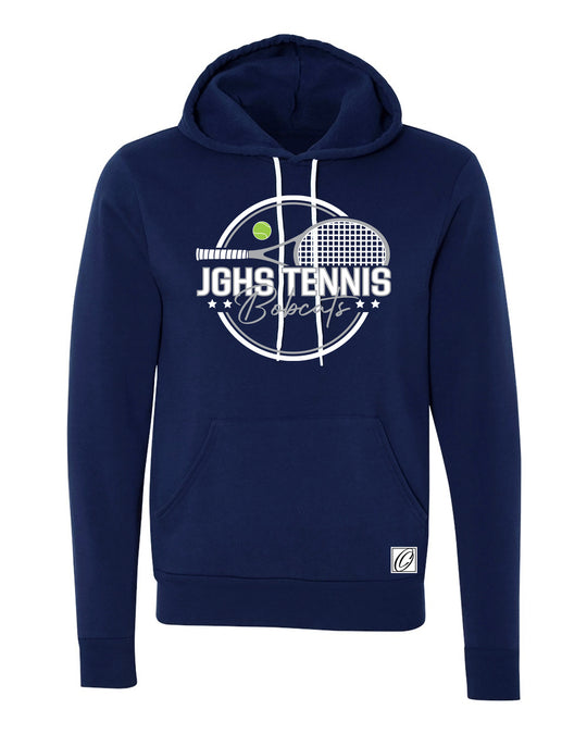 Adult - John Glenn Bobcats Varity Boys Tennis - 2026 - Bella Canvas Sponge Fleece Pullover Hoodie