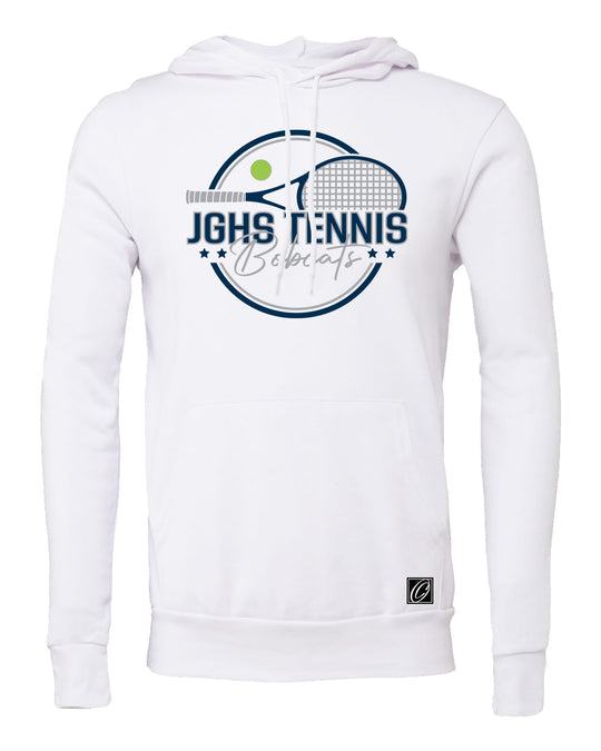 Adult - John Glenn Bobcats Varity Boys Tennis - 2026 - Bella Canvas Sponge Fleece Pullover Hoodie