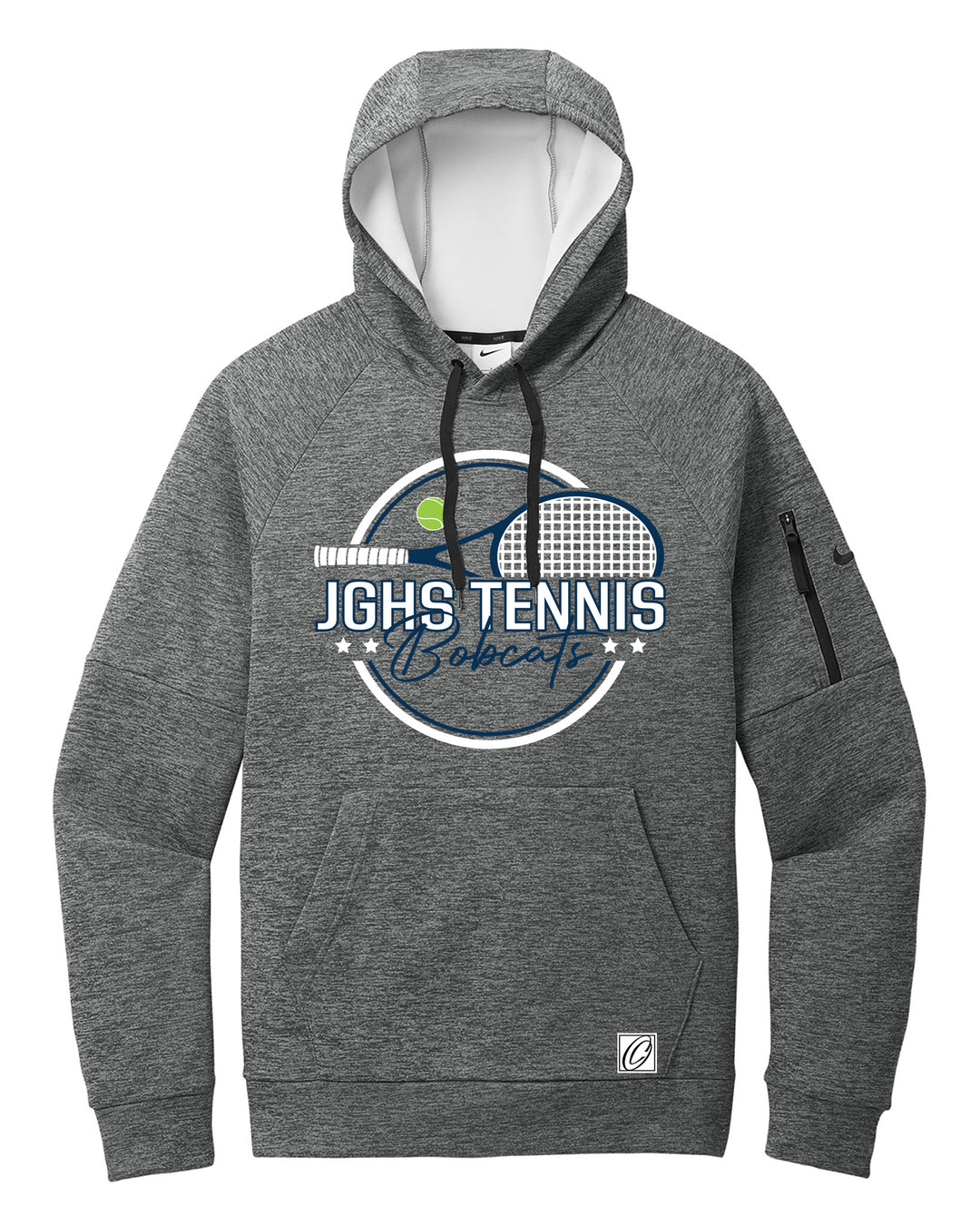 Adult - John Glenn Bobcats Varity Boys Tennis - 2026 - Nike Therma-FIT Pocket Pullover Fleece Hoodie