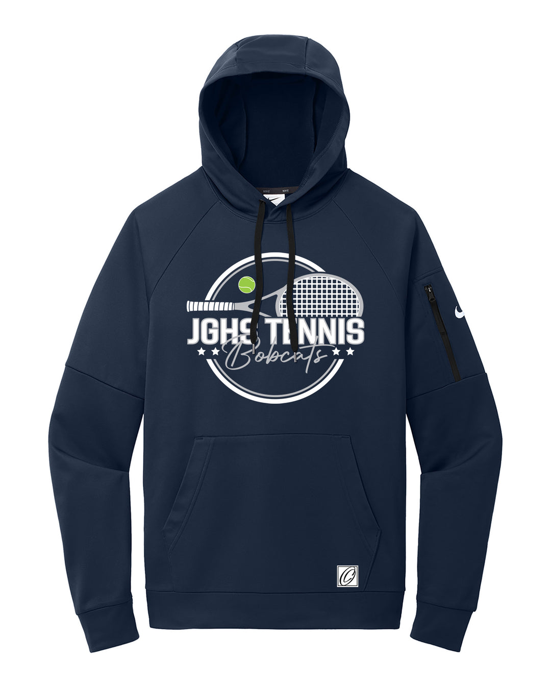 Adult - John Glenn Bobcats Varity Boys Tennis - 2026 - Nike Therma-FIT Pocket Pullover Fleece Hoodie