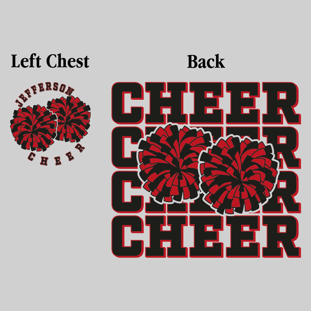 Jefferson Middle School - Cheer - Cheer Repeated with Pompons