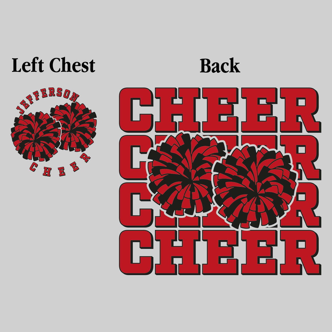 Jefferson Middle School - Cheer - Cheer Repeated with Pompons