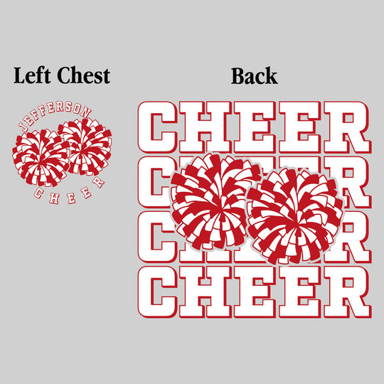 Jefferson Middle School - Cheer - Cheer Repeated with Pompons