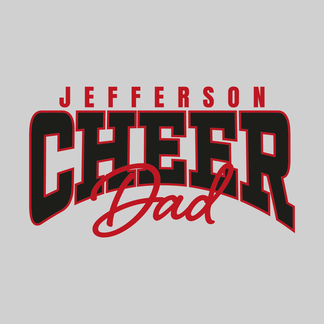 Jefferson Middle School - Cheer - Jefferson Cheer Dad - Arched Text