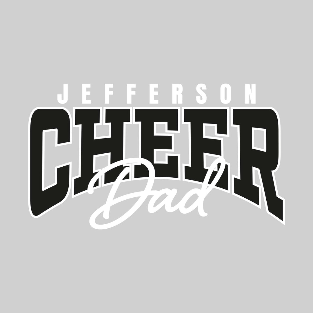 Jefferson Middle School - Cheer - Jefferson Cheer Dad - Arched Text