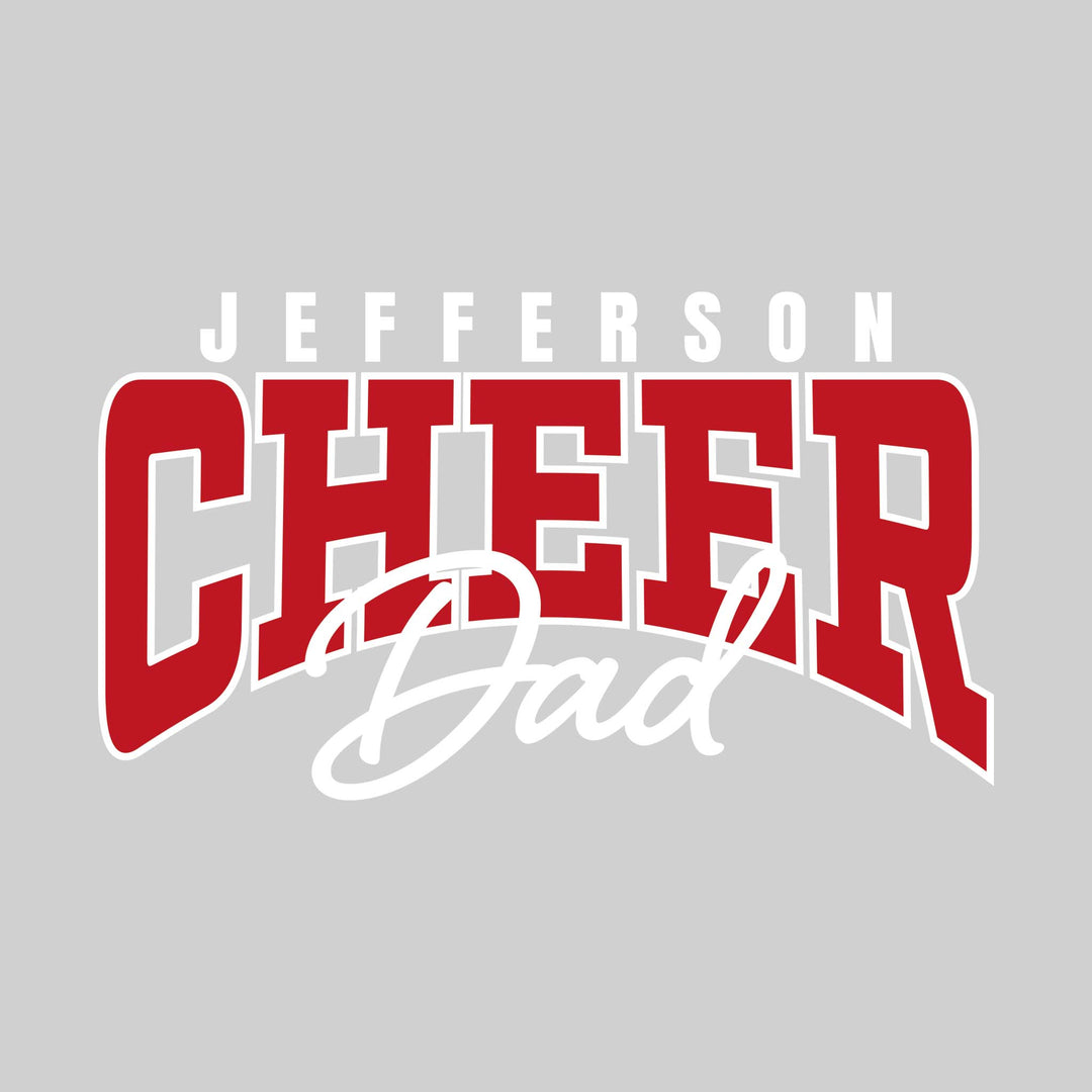 Jefferson Middle School - Cheer - Jefferson Cheer Dad - Arched Text