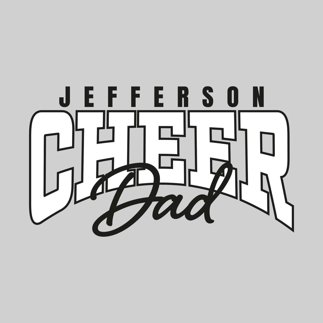 Jefferson Middle School - Cheer - Jefferson Cheer Dad - Arched Text