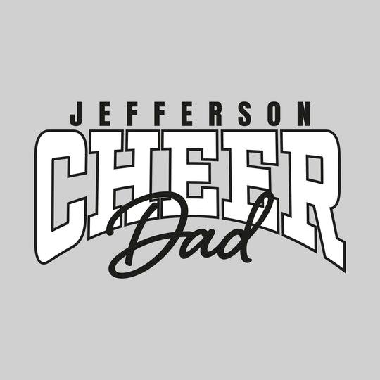 Jefferson Middle School - Cheer - Jefferson Cheer Dad - Arched Text