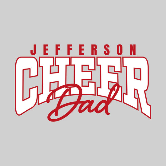 Jefferson Middle School - Cheer - Jefferson Cheer Dad - Arched Text