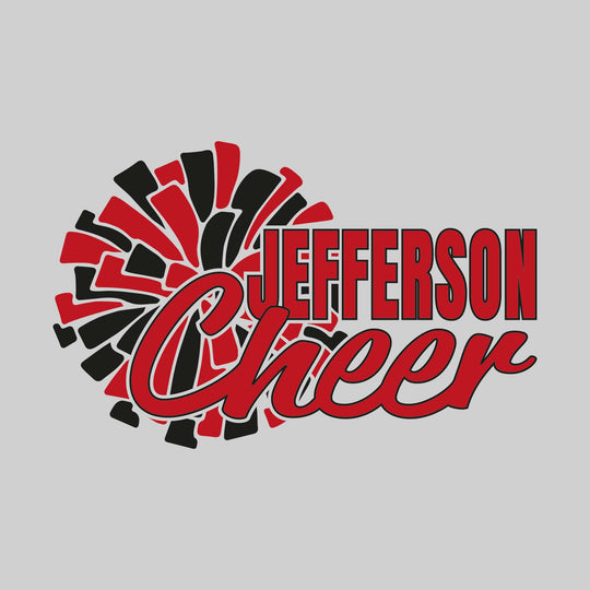 Jefferson Middle School - Cheer - Jefferson Cheer with Big Pom