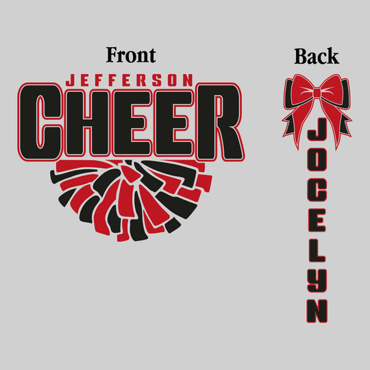 Jefferson Middle School - Cheer - Jefferson Cheer with Half Pom
