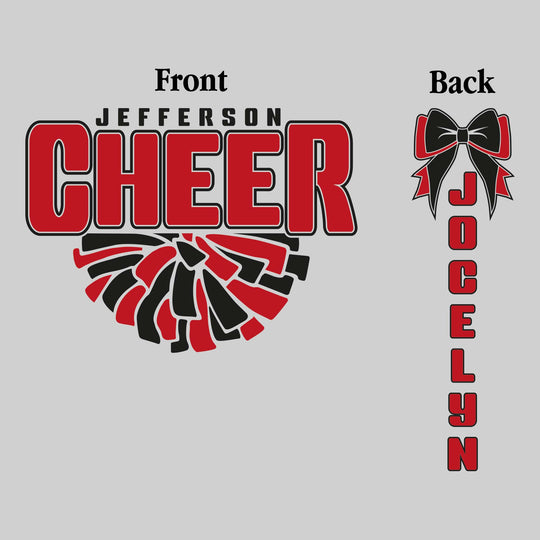 Jefferson Middle School - Cheer - Jefferson Cheer with Half Pom