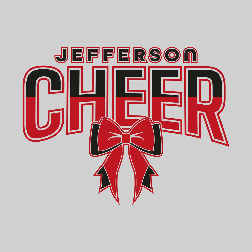 Jefferson Middle School - Cheer - Split-Color Jefferson Cheer with Bow